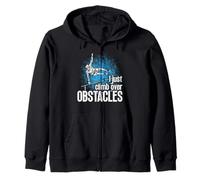 Kit Parkour per Adulti Appena Salita Gli Ostacoli Freerunning Felpa con Cappuccio