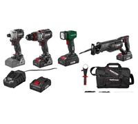 Kit Parkside Performance Borsa Con 4 Utensili 2 batterie caricabatteria 20v x20v