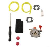 Kit parti carburatore 25cc 2 tempi per soffiatore a foglia per manutenzione semplificata e supporto di una corretta carburazione sul campo