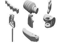 Kit Parti Stampate 3D Mano Protesica MyoTriton v3.3.0 Assemblaggio Completo