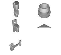 Kit Parti Stampate 3D per Box Ender 3 Plexiglass Cerniere Serratura Cunei