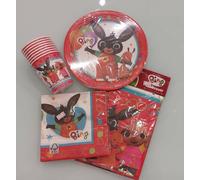 KIT PARTY COMPLEANNO BAMBINI BING PIATTI BICCHIERI TOVAGLIOLI ALLESTIMENTI