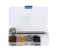 Kit Passacavo in Metallo da 800 Pezzi, Kit Passacavo in Rame Placcato da 2 Mm Occhiello Passacavo Occhielli Metallici Lacci per Scarpe Cinture Fibbie per Occhi per Vestiti Scarpe