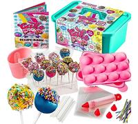 Kit Pasticceria GirlZone Pazzesco, Cake Pops e Utensili con 80 Pezzi per Bambine 10-12 Anni, Ricette e Attrezzi per Pasticceria, Regalo