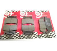 KIT PASTICCHE FRENO BREMBO CC ANTERIORI +POSTERIORI PER KYMCO XCITING 400 i 2012