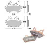 KIT PASTIGLIE BRAKING POSTERIORI HARLEY DAVIDSON XLH SPORTSTER HUGGER 883 2003