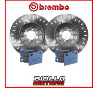 KIT PASTIGLIE + DISCHI BREMBO BMW K 100 LT 1000 1988 ANTERIORE [08 - Fisso] 2x07