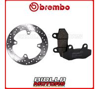 KIT PASTIGLIE + DISCO BREMBO AXY GULP 125 2008 ANTERIORE [- - Fisso] 68B40740+07