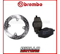 KIT PASTIGLIE + DISCO BREMBO AXY GULP 150 2008 POSTERIORE [- - Fisso] 68B40740+0