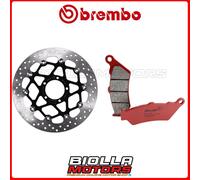 KIT PASTIGLIE + DISCO BREMBO DUCATI SCRAMBLER SIXTY 2 400 2019 ANTERIORE [SA - F