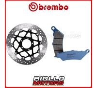 KIT PASTIGLIE + DISCO BREMBO DUCATI SCRAMBLER SIXTY 2 400 2021 ANTERIORE [06 - F