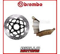 KIT PASTIGLIE + DISCO BREMBO DUCATI SCRAMBLER SIXTY 2 400 2021 ANTERIORE [59 - F