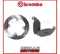 KIT PASTIGLIE + DISCO BREMBO HONDA CRF M 250 2013 POSTERIORE [SX - Fisso] 68B407