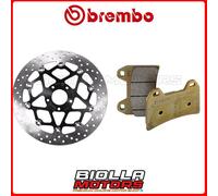 KIT PASTIGLIE + DISCO BREMBO KTM DUKE ABS 690 2014 ANTERIORE [59 - Flottante] 78