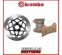 KIT PASTIGLIE + DISCO BREMBO KTM DUKE ABS 690 2014 ANTERIORE [73 - Flottante] 78