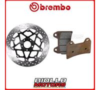 KIT PASTIGLIE + DISCO BREMBO KTM DUKE ABS 690 2014 ANTERIORE [90 - Flottante] 78