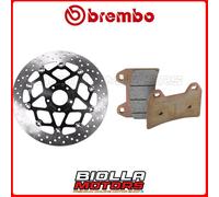 KIT PASTIGLIE + DISCO BREMBO KTM DUKE ABS 690 2014 ANTERIORE [96 - Flottante] 78