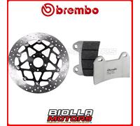 KIT PASTIGLIE + DISCO BREMBO KTM DUKE ABS 690 2014 ANTERIORE [RC - Flottante] 78