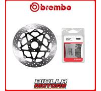 KIT PASTIGLIE + DISCO BREMBO KTM DUKE ABS 690 2014 ANTERIORE [SR - Flottante] 78