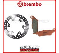KIT PASTIGLIE + DISCO BREMBO KTM EXC CHAMPION EDITION 125 2010 ANTERIORE [SD - F