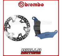 KIT PASTIGLIE + DISCO BREMBO KTM EXC CHAMPION EDITION 125 2010 ANTERIORE [TT - F