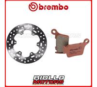 KIT PASTIGLIE + DISCO BREMBO KTM EXC CHAMPION EDITION 125 2010 POSTERIORE [SD -