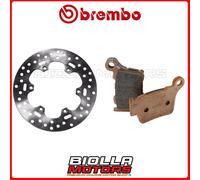 KIT PASTIGLIE + DISCO BREMBO KTM EXC-F CHAMPION EDITION 250 2010 POSTERIORE [5A