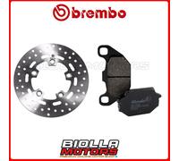 KIT PASTIGLIE + DISCO BREMBO KYMCO PEOPLE ONE I 125 2015 ANTERIORE [- - Fisso] 6