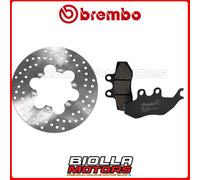 KIT PASTIGLIE + DISCO BREMBO MALAGUTI F12 PHATOM MAX 250 2006 ANTERIORE [- - Fis