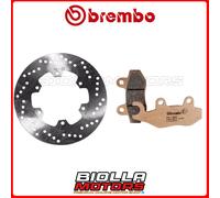 KIT PASTIGLIE + DISCO BREMBO MOTOR UNION MAXI S 150 2001 ANTERIORE [XS - Fisso]