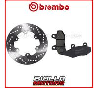 KIT PASTIGLIE + DISCO BREMBO MOTOR UNION MAXI S 150 2003 ANTERIORE [- - Fisso] 6