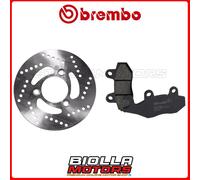 KIT PASTIGLIE + DISCO BREMBO MOTOR UNION MAXI S 150 2003 POSTERIORE [- - Fisso]