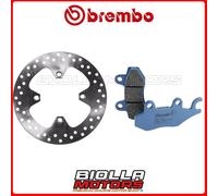 KIT PASTIGLIE + DISCO BREMBO TRIUMPH BONNEVILLE T100 STEVE MCQUEEN 865 2013 POST