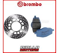 KIT PASTIGLIE + DISCO BREMBO YAMAHA XT E 600 2000 POSTERIORE [07 - Fisso] 68B407