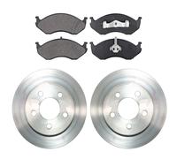 KIT PASTIGLIE E DISCHI ANTERIORI COMPATIBILE PER JEEP WRANGLER II (TJ)