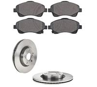 KIT PASTIGLIE E DISCHI ANTERIORI COMPATIBILE PER TOYOTA COROLLA VERSO (ZER_,ZZE1