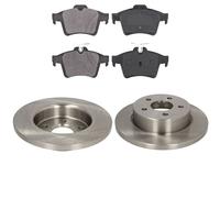 KIT PASTIGLIE E DISCHI POSTERIORI COMPATIBILE PER FORD FOCUS II , CABRIOLET, TRE