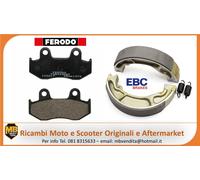KIT PASTIGLIE E GANASCE FRENO ANTERIORE E POSTERIORE HONDA SH 125 2003 2004