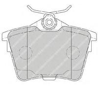 Kit Pastiglie Freni POSTERIORI Ferodo PEUGEOT 407 '04-> 2.0 Bioflex 103 KW