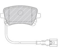 Kit Pastiglie Freni POSTERIORI Ferodo VW MULTIVAN '03-'09 2.5 TDI 4motion 128 KW