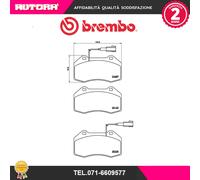 Kit pastiglie freno a disco anteriore (MARCA-BREMBO)..