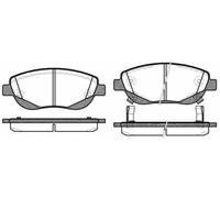 Kit pastiglie freno a disco anteriore REMSA BPM1448.02 TOYOTA AVENSIS VERSO