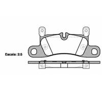 Kit pastiglie freno a disco posteriore REMSA BPM1379.20 PORSCHE CAYENNE