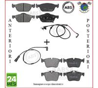 Kit Pastiglie freno Ant+Post + sensore usura Abs per CITROEN C4 X JEEP AV #3y P