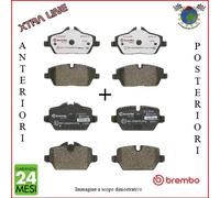 Kit Pastiglie freno Ant+Post Xtra + s. usura Brembo per AUDI A7 A6 ugx #bv