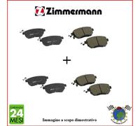 Kit Pastiglie freno Ant+Post Zimmermann per MERCEDES CLASSE E 63 C CLS SL n7u P