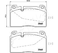 Kit pastiglie freno anteriore ASHIKA 50-00-0924 per AUDI Q5 2.0 TDI quattro