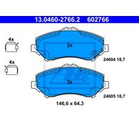 Set di pastiglie freno ATE 13.0460-2766.2, anteriore