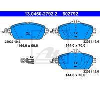 SERIE PASTIGLIE ANTERIORI Mercedes-benz Classe c (bm 205) ber. (2014->) 1,5 - 13