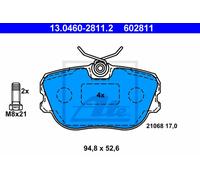 Set di pastiglie freno ATE 13.0460-2811.2, fronte
